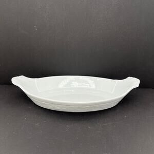 Waterford France Grafton Street Limoge white gratin baking dish